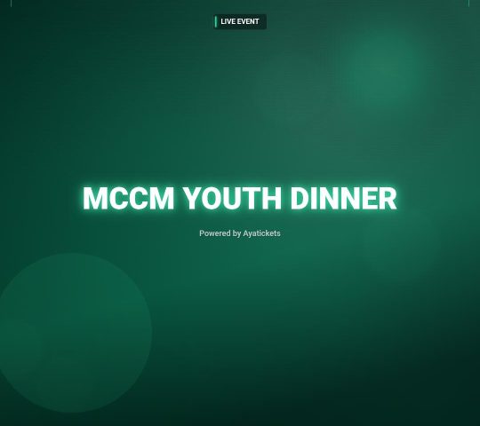 MCCM Youth Dinner MCCM Youth Dinner