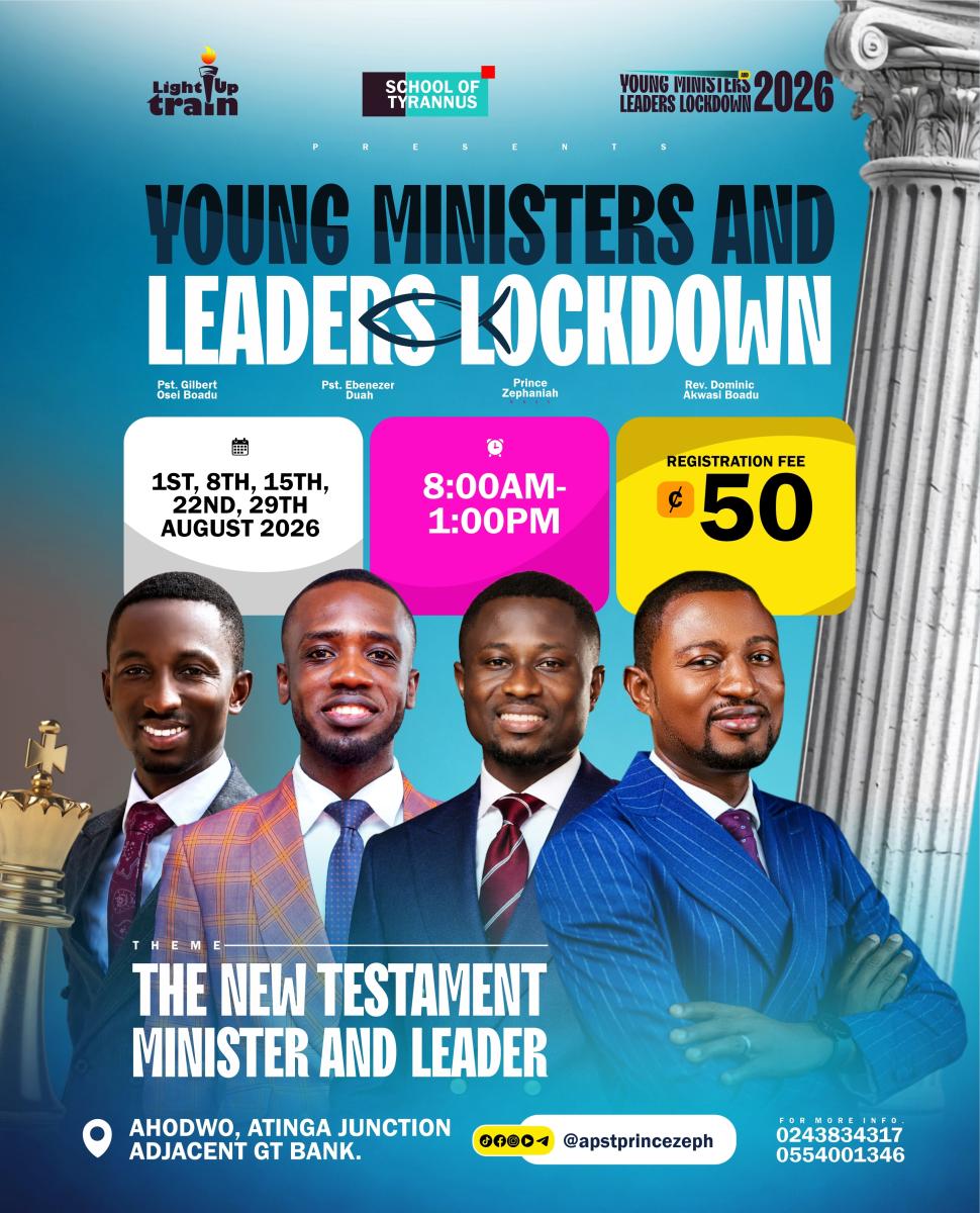THE YOUNG MINISTERS AND LEADERS LOCKDOWN THE YOUNG MINISTERS AND LEADERS LOCKDOWN