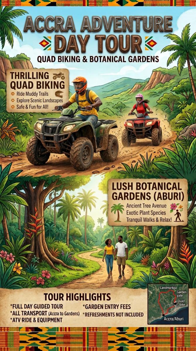 ATV QUAD BIKING & ABURI BOTANICAL GARDENS ATV QUAD BIKING & ABURI BOTANICAL GARDENS