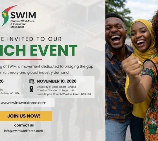 SWIM Launch Event 2026 In Person University of Cape Coast (November 10) SWIM Launch Event 2026 In Person University of Cape Coast (November 10)