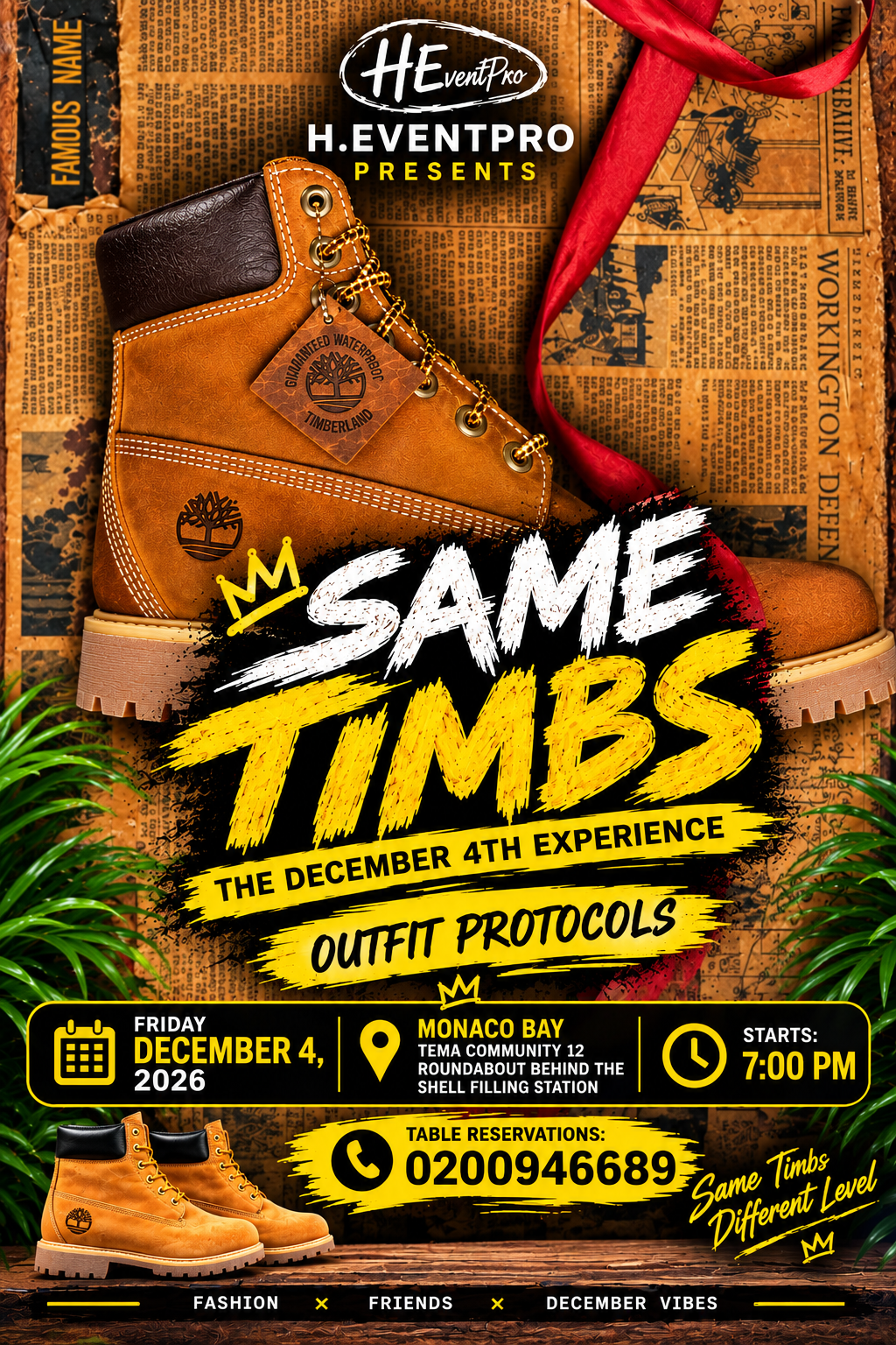 SAME TIMBS SAME TIMBS