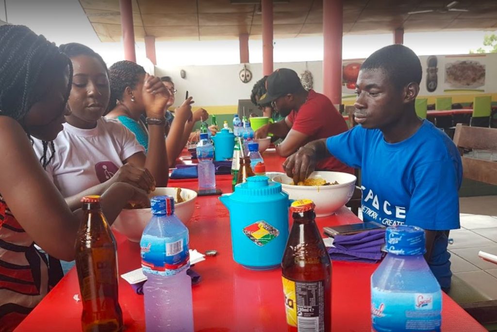 Asanka local food hall serves all Ghanaian dishes simply and cost effectively…