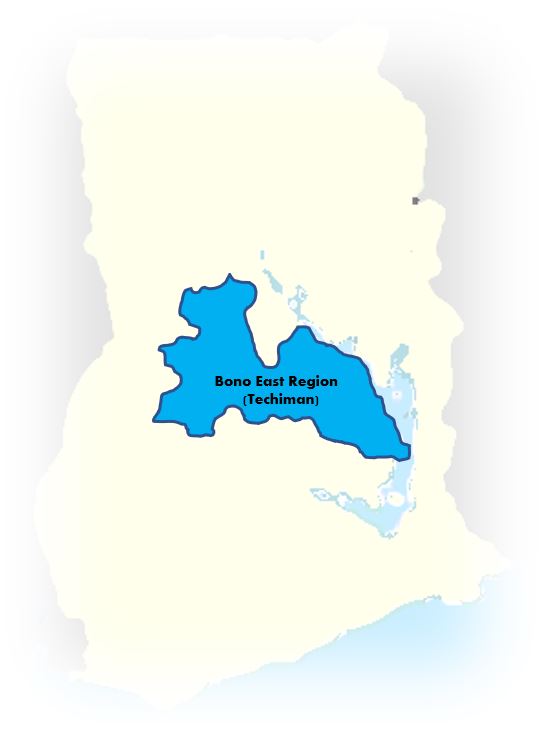 The Bono East Region – part of the new six regions of Ghana