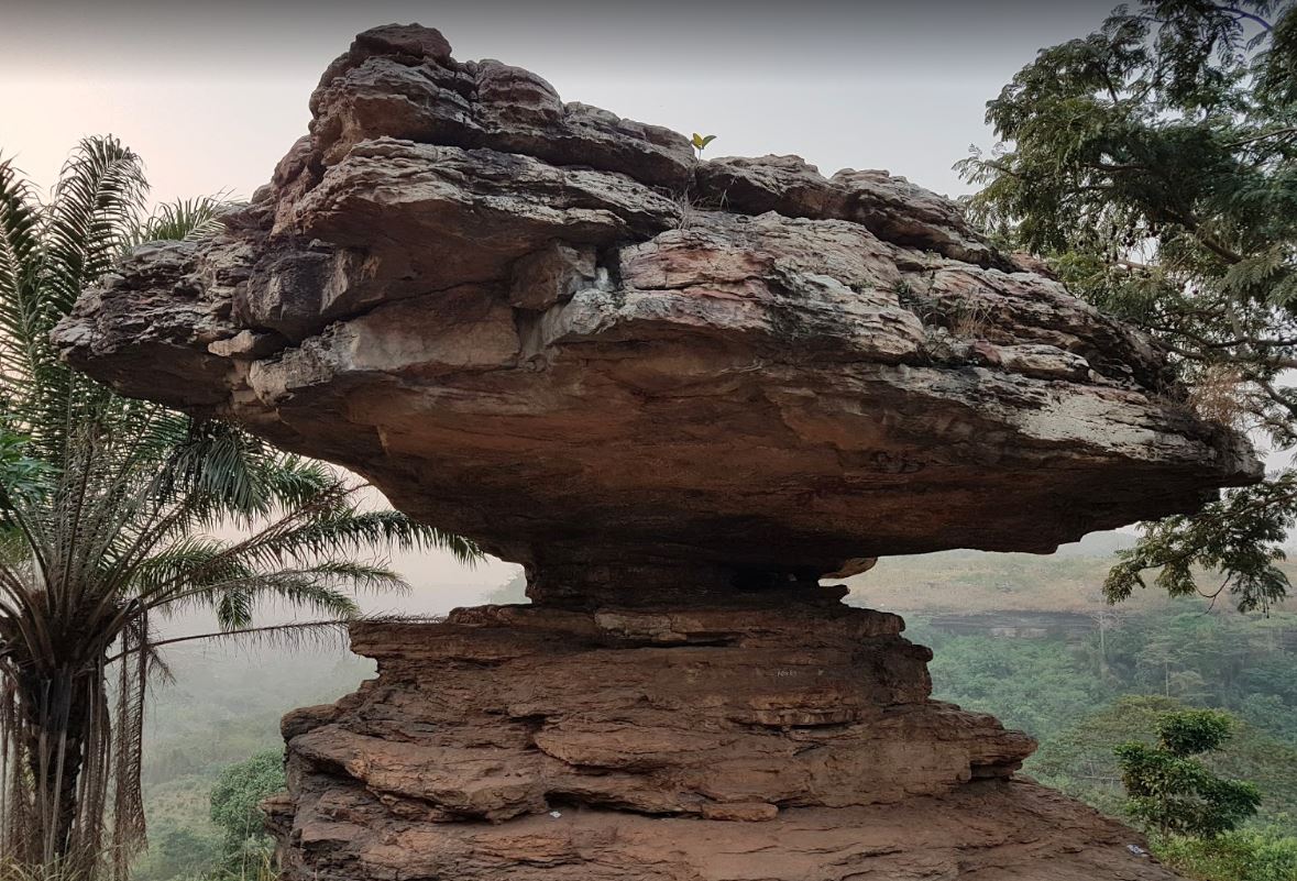 Umbrella Rock the natural rock formation that looks like an umbrella