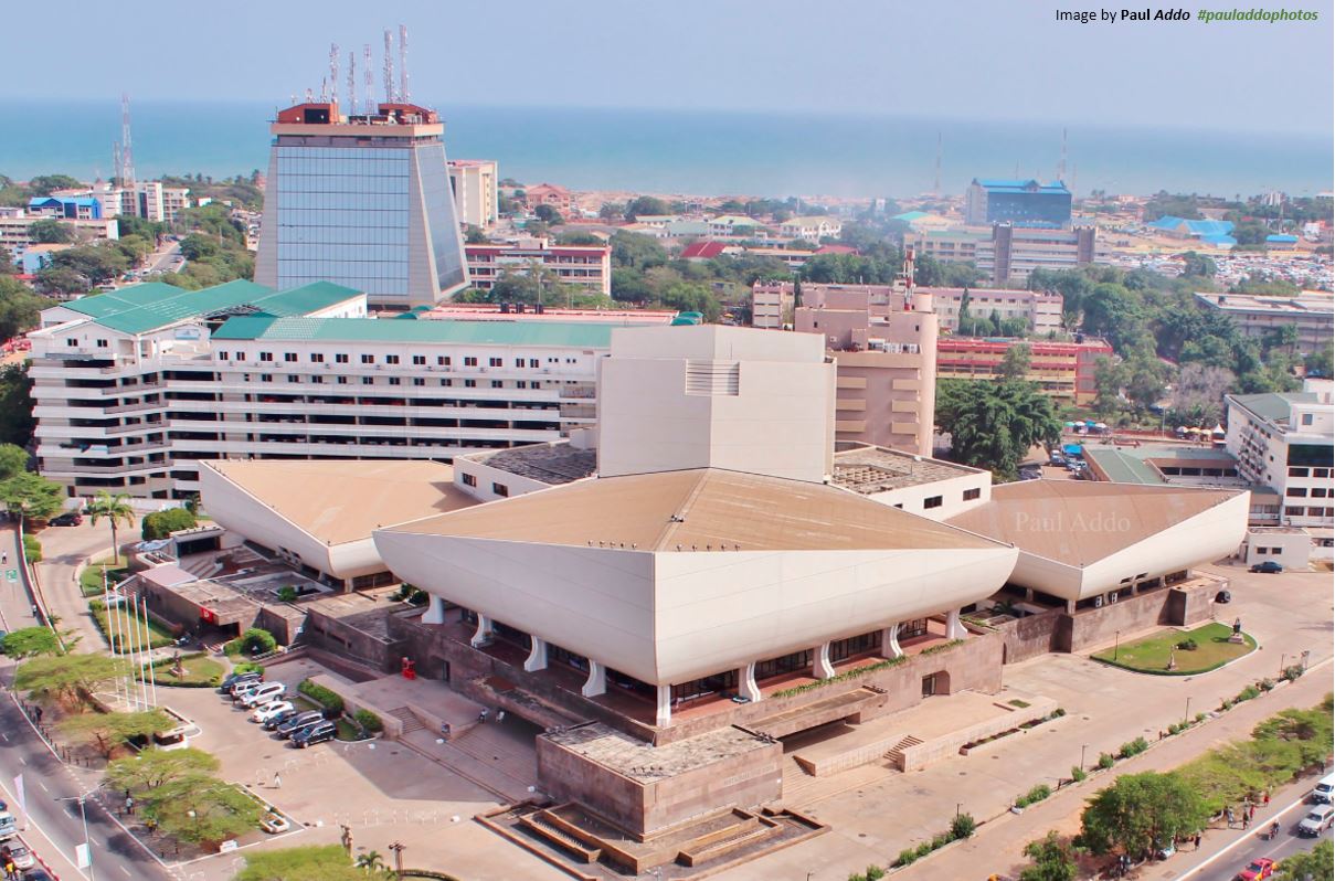 National Theatre of Ghana viewGhana