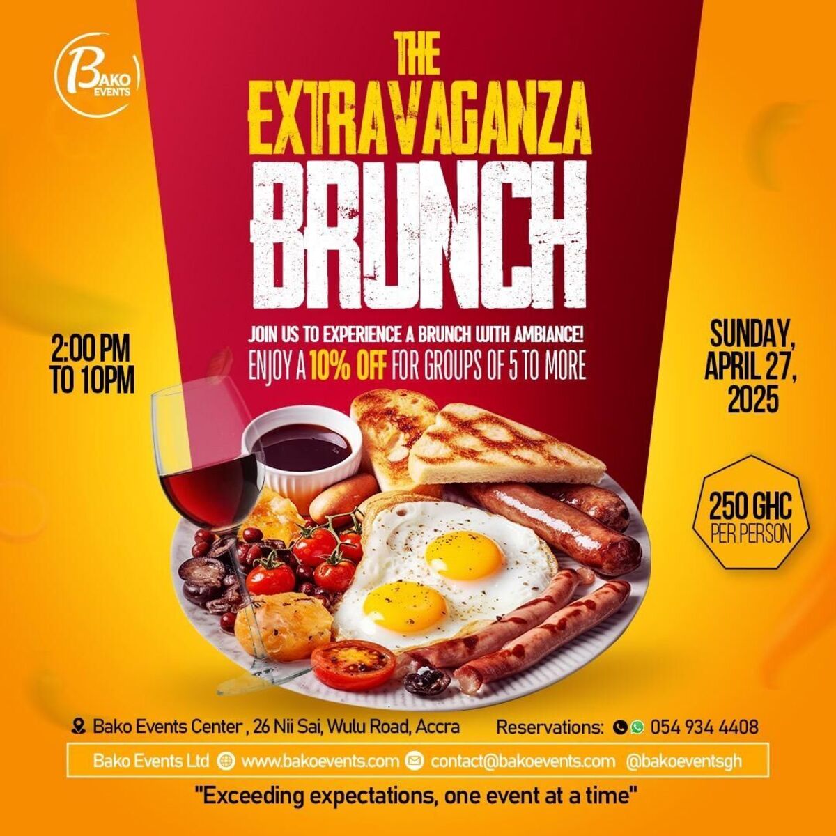 THE EXTRAVAGANZA BRUNCH