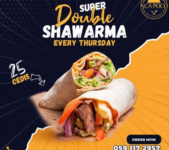 Double Shawarma Thursdays @ AcaPoco Sports Pub