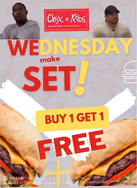 Buy One Get One Free Wednesday @ Chix N Ribs