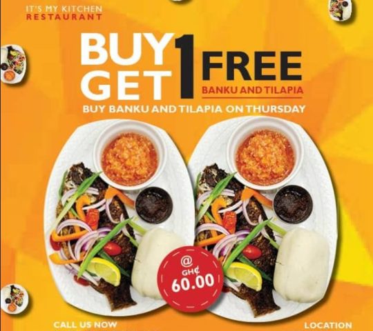 Buy One Get One Free Banku Meal @ Its My Kitchen
