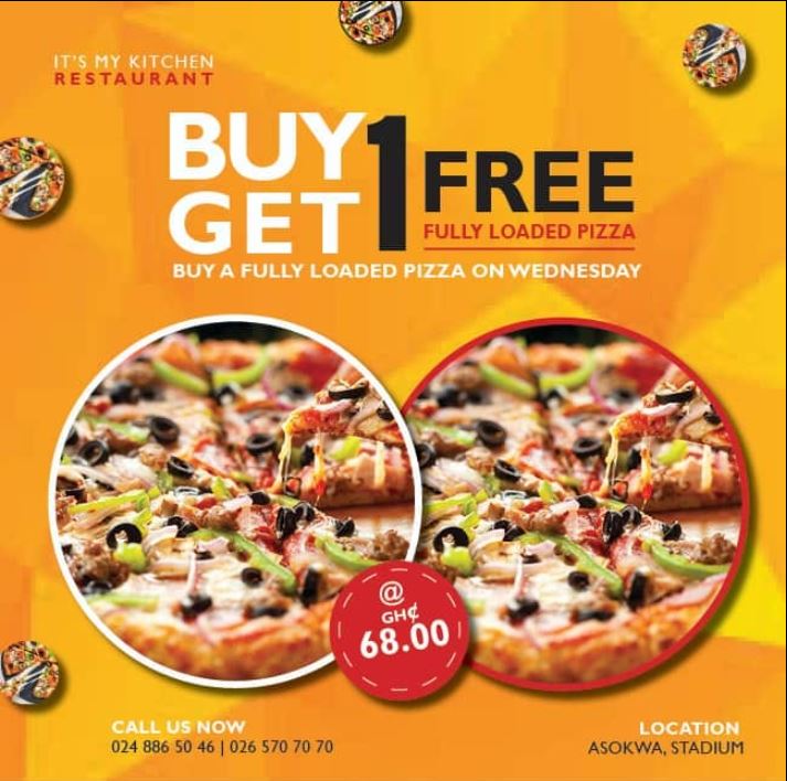 Buy One Get One Free Pizza @ Its My Kitchen