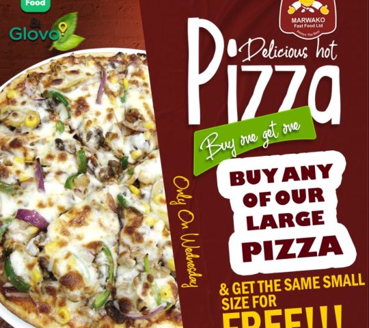 Buy One Get One Free Large Pizza Wedneday@ Marwako (Abelemkpe Branch)