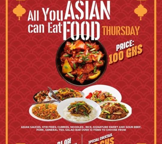 All You Can Eat Asian Buffet Thursday @ PotBelly Shack (Amrahia)