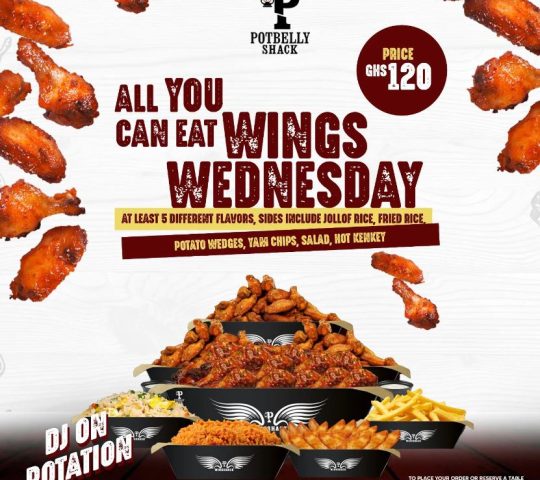 All You Can Eat Wings Wednesday @ PotBelly Shack (Amrahia)