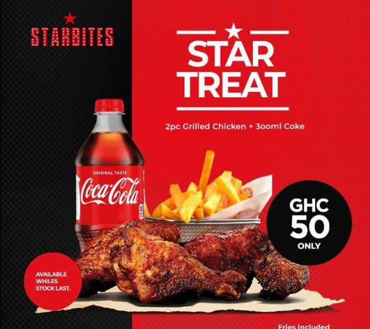 Star Treat Chicken Combo 50GHc @ StarBites (Ashaley Botwe)