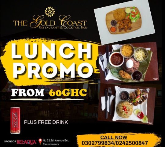 Lunch Promo 60Ghc @ The Gold Coast Restaurant