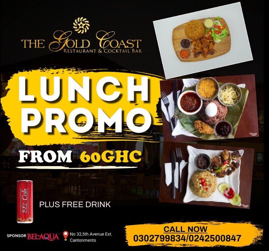 Lunch Promo 60Ghc @ The Gold Coast Restaurant