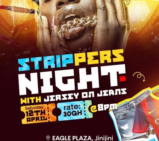 STRIPPERS NIGHT WITH JERSEY ON JEANS