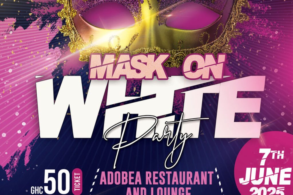 Mask on white party