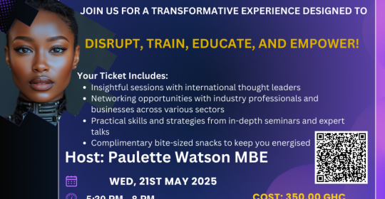 She Disrupts Presents: African Tech Business Entrepreneurs Event 2025 – Disrupt | Train | Educate | Empower