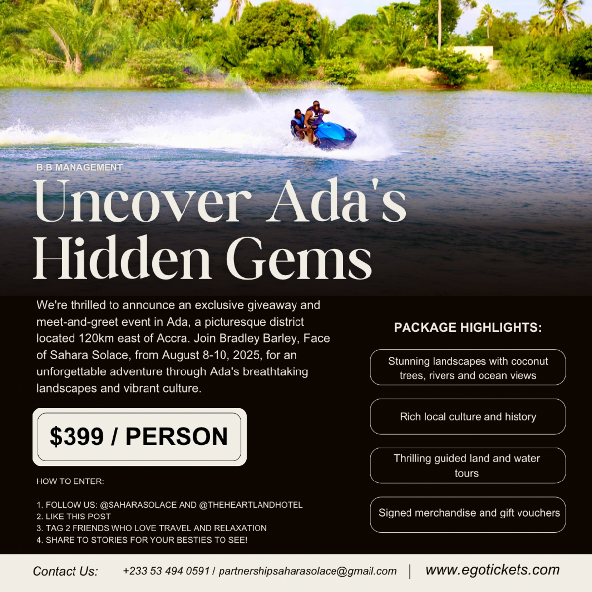 Uncover Ada’s Hidden Gems This August with Bradley Barley