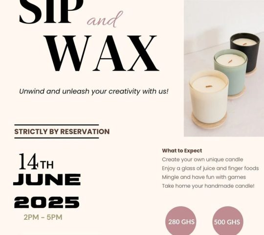 Sip & Wax – Candle Making Event