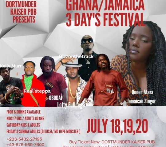 Ghana /Jamaica 3 days Festival