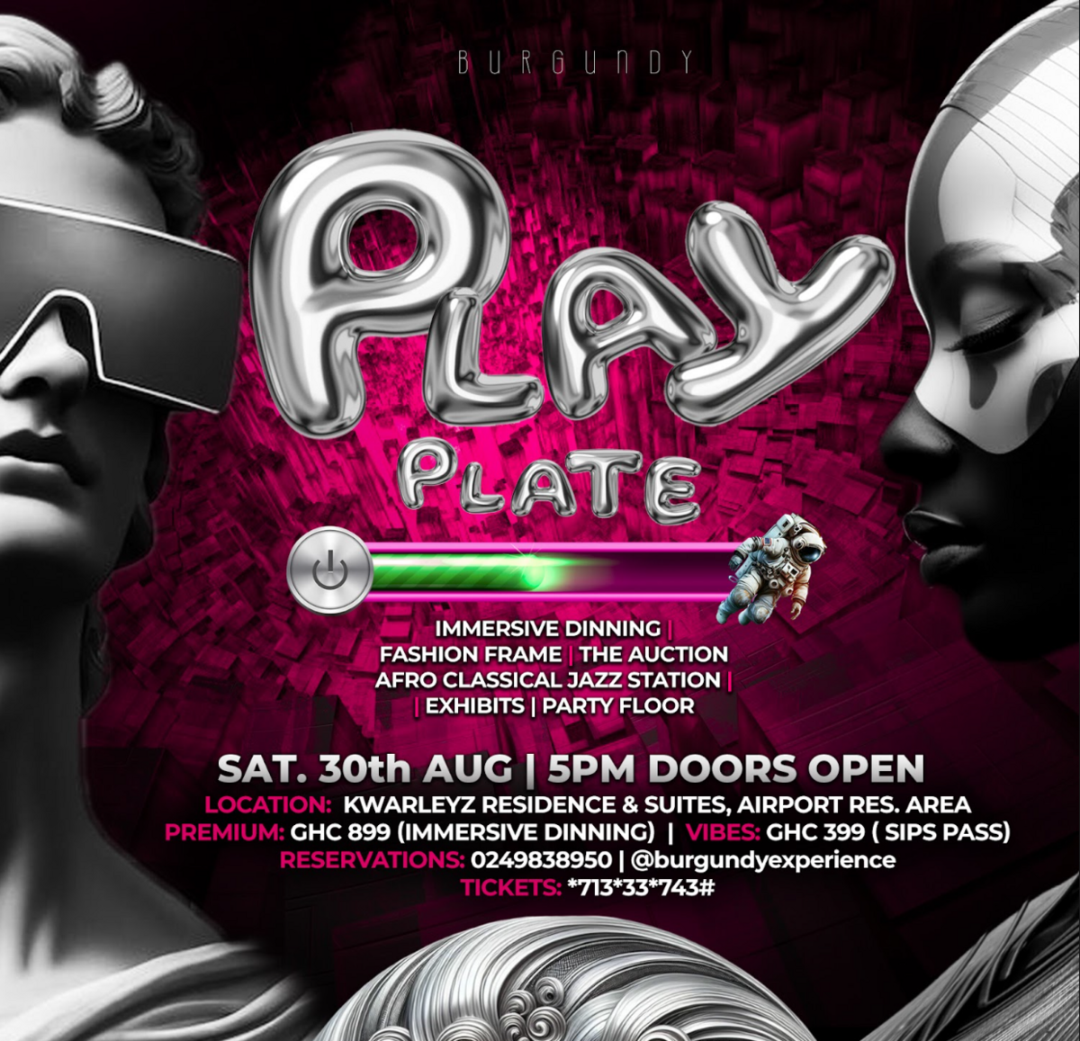 Burgundy Play Plate