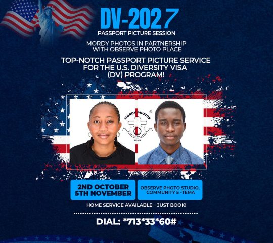 American VISA Lottery (DV-2027 Photo Booking)