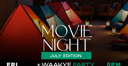 AQ3 -MOVIE NIGHT + WAAKYE PARTY + SWIMMING (JULY  EDITION)