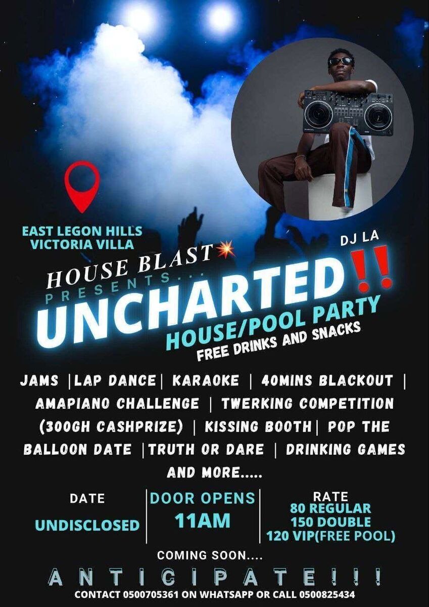 UNCHARTED HOUSE/POOL PARTY