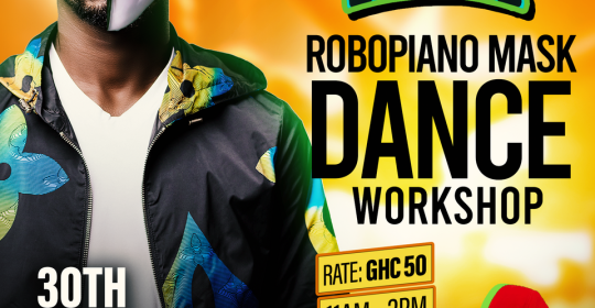 JUVENILE LIVE IN ACCRA ROBOPIANO MASK DANCE WORKSHOP