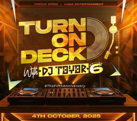 TURN ON DECK WITH DJ TOYOR