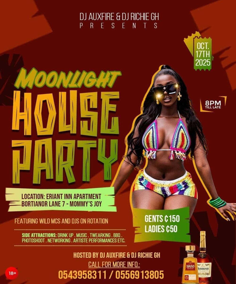 Ghana Events – MOONLIGHT HOUSE PARTY