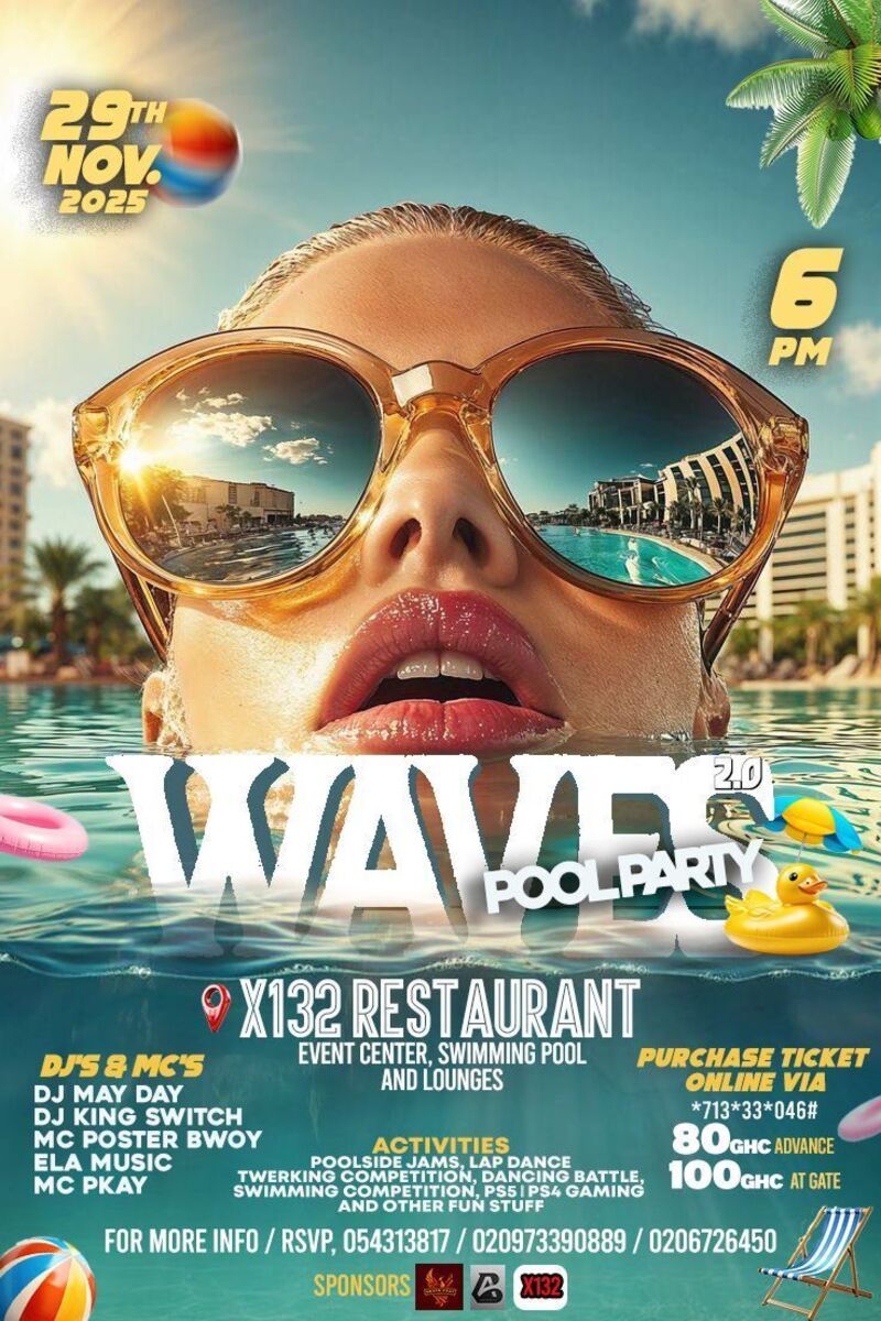Ghana Events – Waves 2.0 pool party