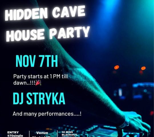 Ghana Events – Hidden cave house party