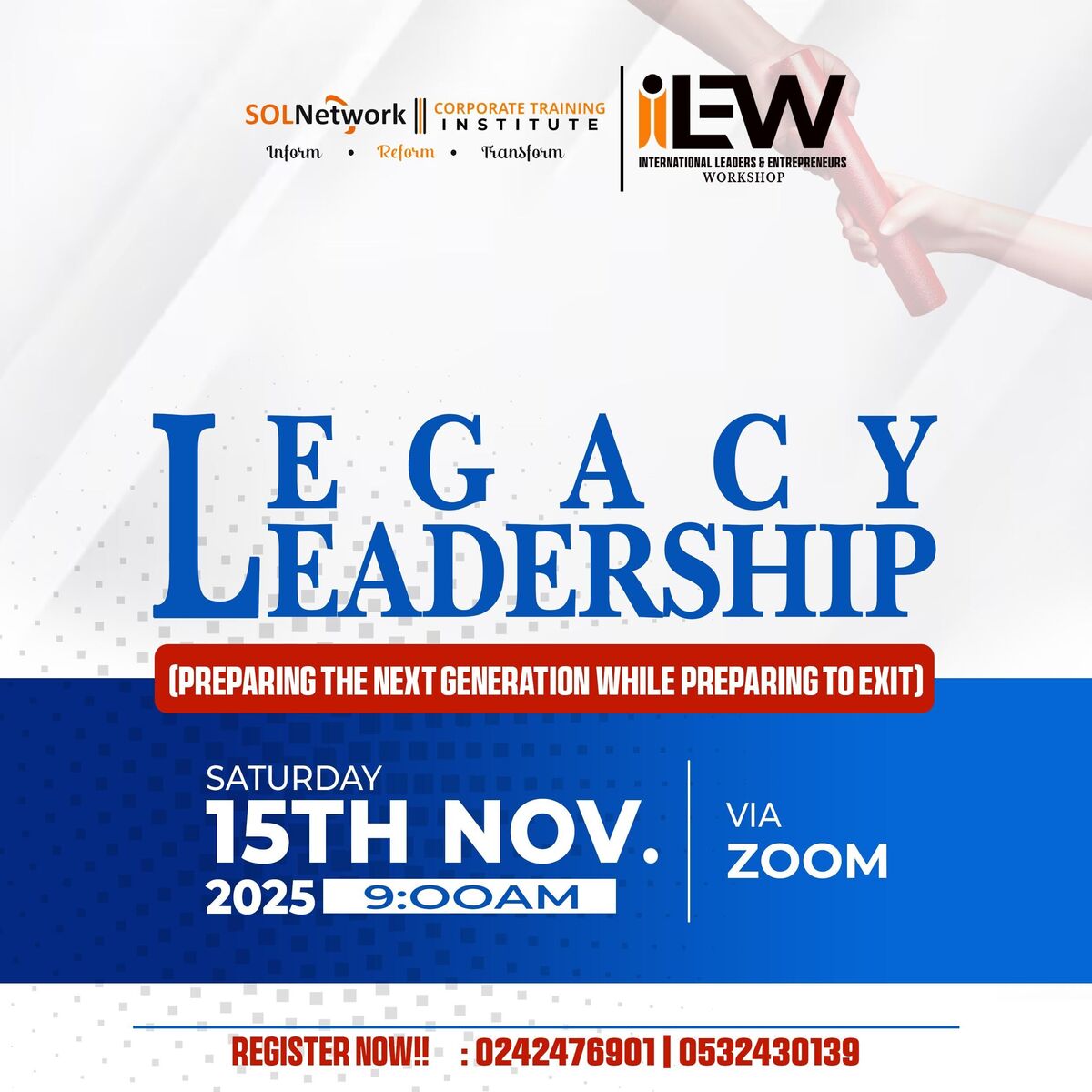 International Leaders and Entrepreneurs Workshop