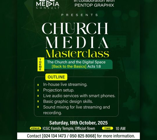 CHURCH MEDIA MASTERCLASS