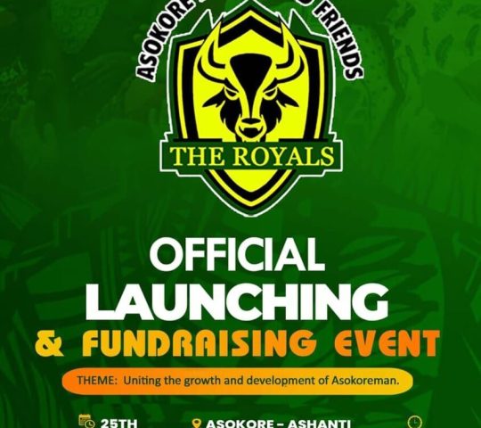 Ghana Events – OFFICIAL LAUNCHING OF ASOKORE FAMILY AND FRIENDS ASSOCIATION ( THE ROYALS )