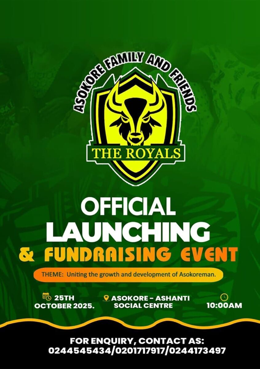 Ghana Events – OFFICIAL LAUNCHING OF ASOKORE FAMILY AND FRIENDS ASSOCIATION ( THE ROYALS )