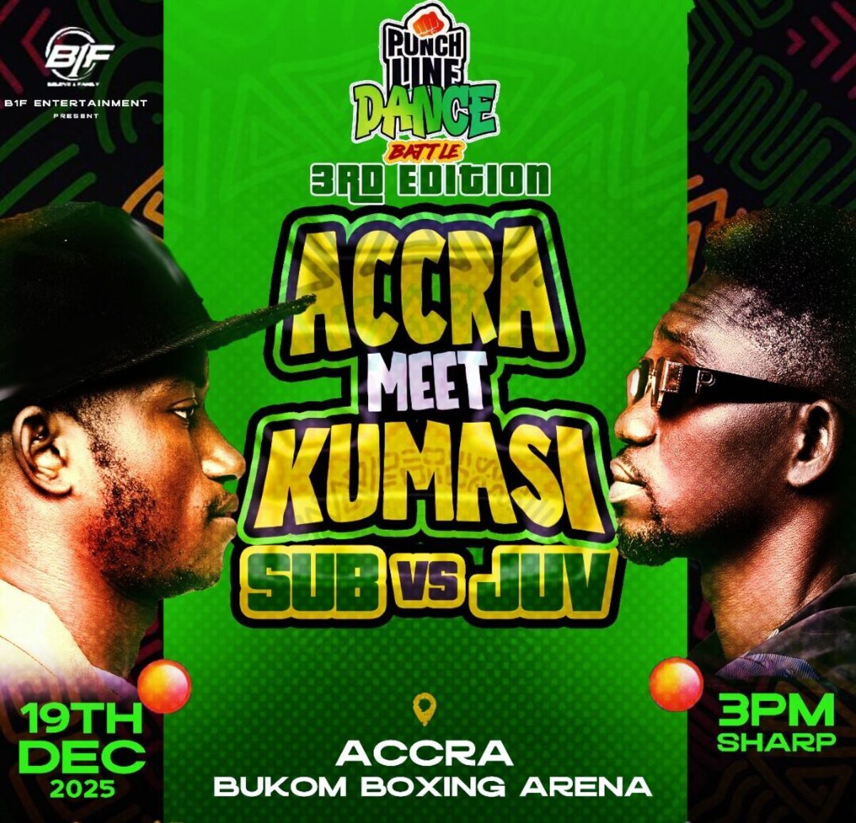 Ghana Events – ACCRA MEET KUMASI, SUBZERO VS JUVENILE