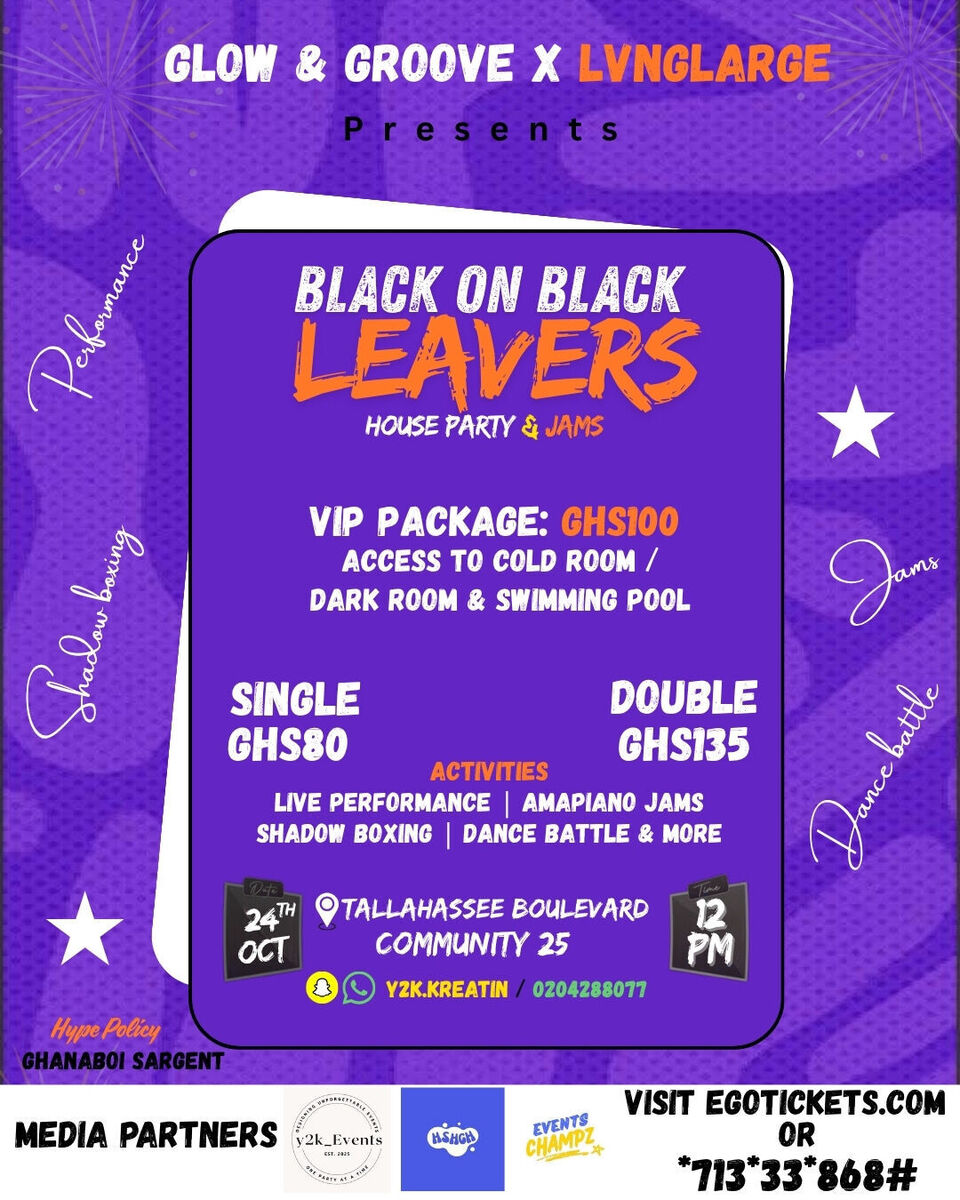 Ghana Events – BLACK ON BLACK ( LEAVERS EDITION )