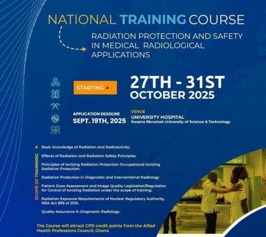 Ghana Events – Radiation Protection and Safety in Medical Radiological Applications