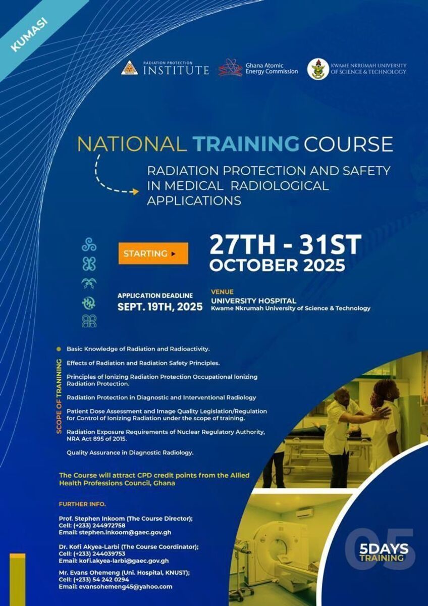 Ghana Events – Radiation Protection and Safety in Medical Radiological Applications
