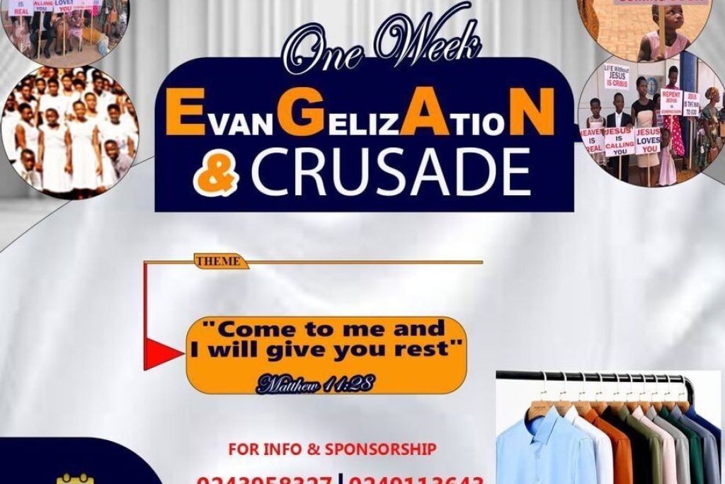 Ghana Events – One week evangelization and crusade, Kumasi Province Outreach ministry.