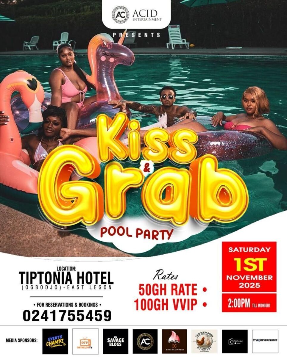 Ghana Events – KISS AND GRAB POOL PARTY