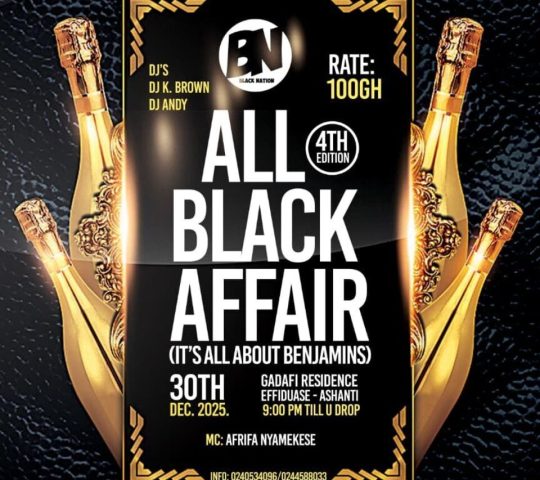 Ghana Events – All Black Affairs (All About Benjamin’s) Ghana Events – All Black Affairs (All About Benjamin’s)