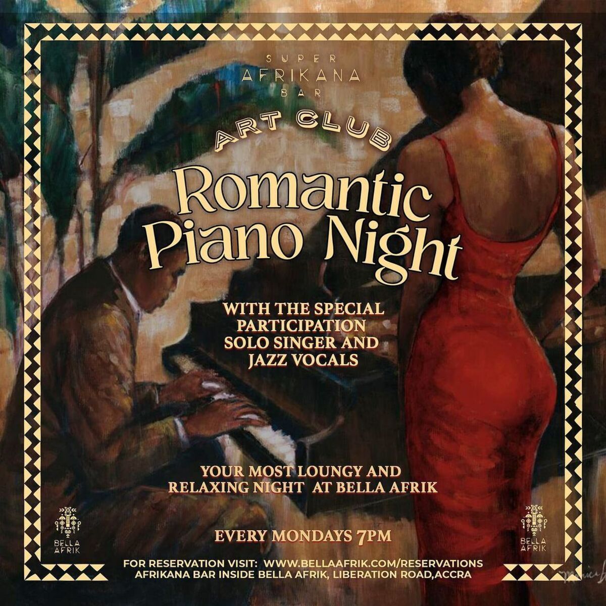 Ghana Events – Romantic Piano Night