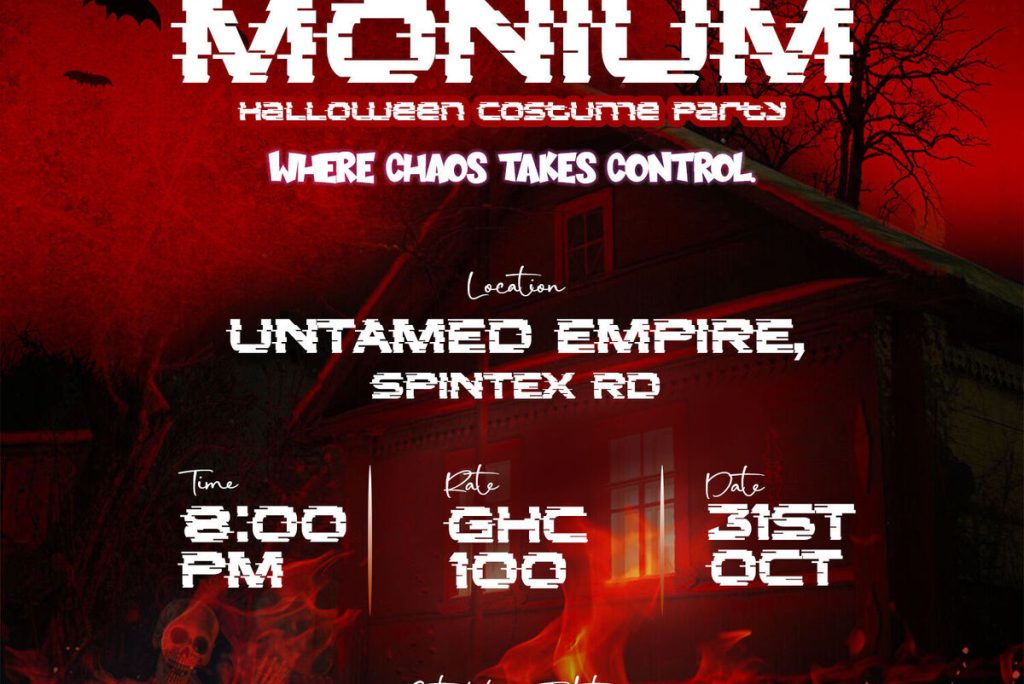 Ghana Events – PANDEMONIUM – Halloween Costume Party 2025