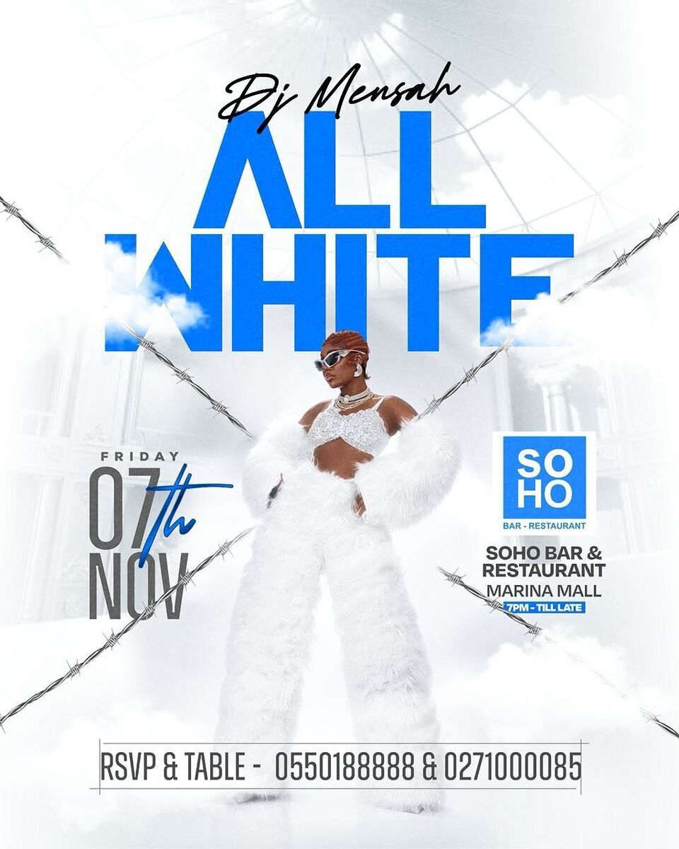 Ghana Events – DJ MENSAH ALL WHITE