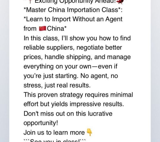 Ghana Events – China Importation